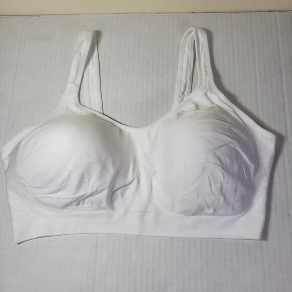 Truekind White Daily Comfort Wire Free Shaper Bra #10022 Size 2X - Picture 1 of 4